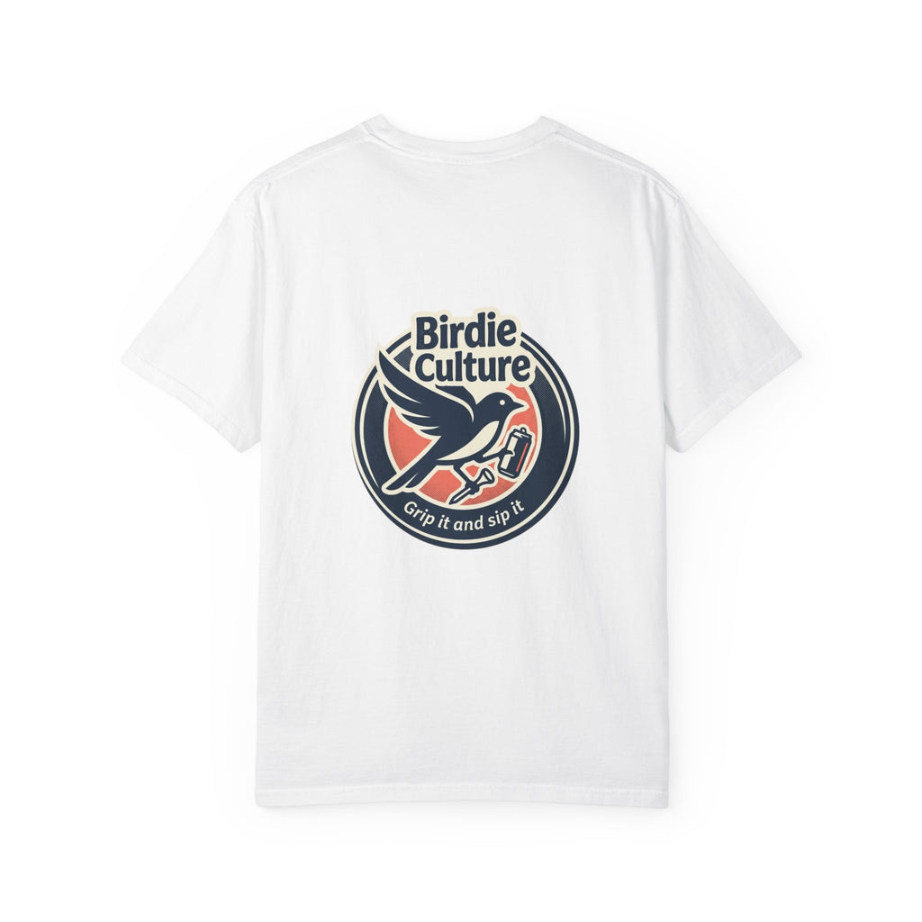 Birdie Culture T-Shirt — 'Grip It and Sip It' Golf Lifestyle Tee