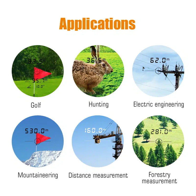 Golf Laser Rangefinder – 600m Range with ±0.5M Accuracy