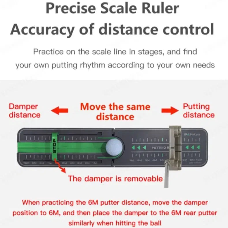 Golf Precision Distance Putting Drill – Mini Putting Training Mat