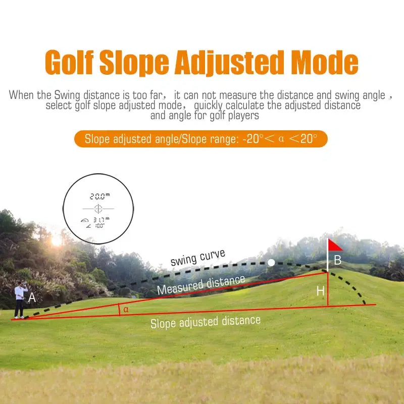 Golf Laser Rangefinder – 600m Range with ±0.5M Accuracy