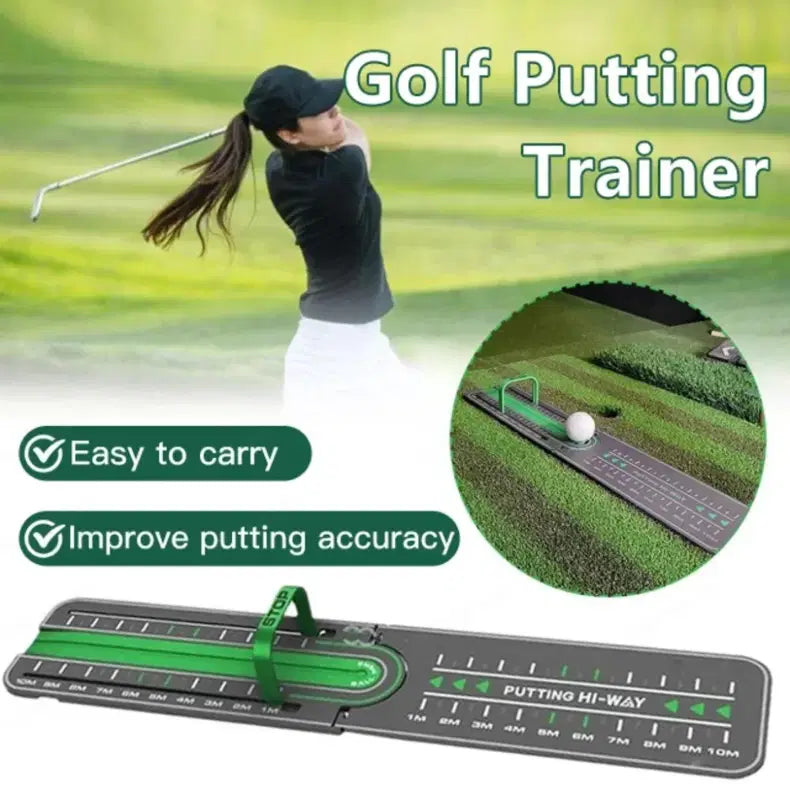 Golf Precision Distance Putting Drill – Mini Putting Training Mat