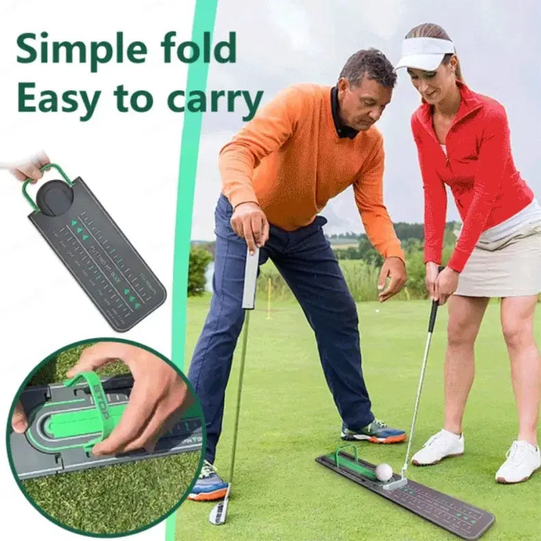Golf Precision Distance Putting Drill – Mini Putting Training Mat