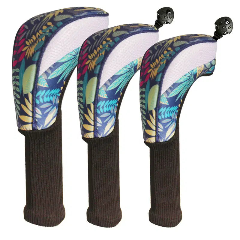 3-Piece Golf Wood Headcover Set – Numbered Driver & Fairway Club Protectors
