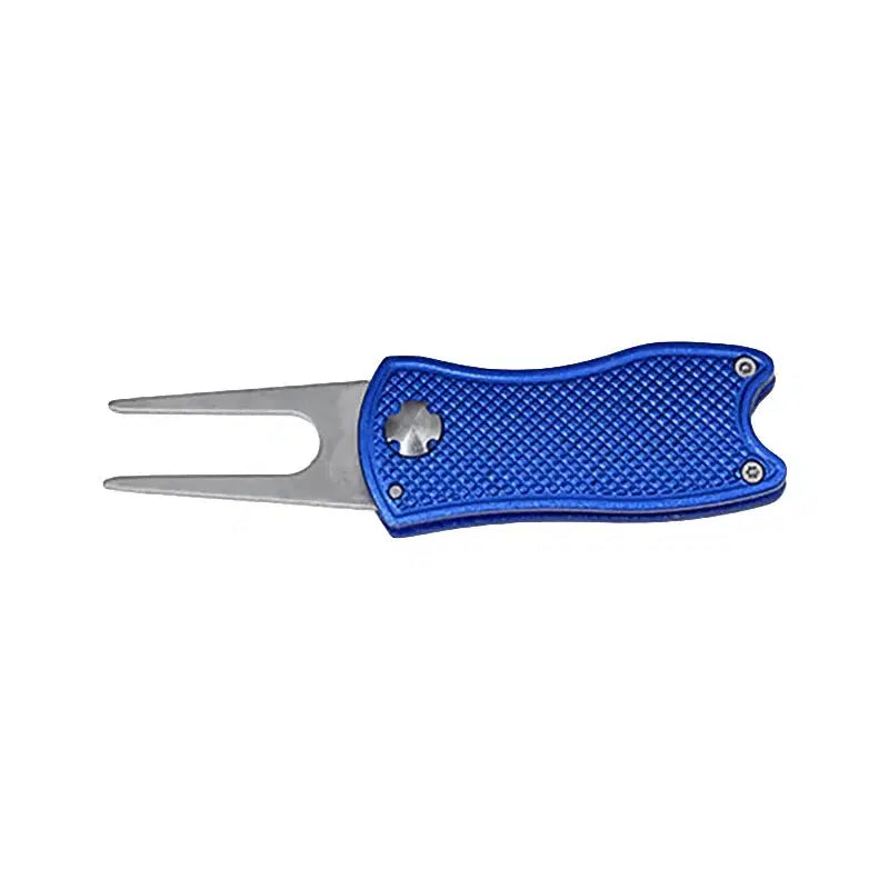 Foldable Golf Divot Tool with Magnetic Ball Marker – Aluminum & Stainless Steel